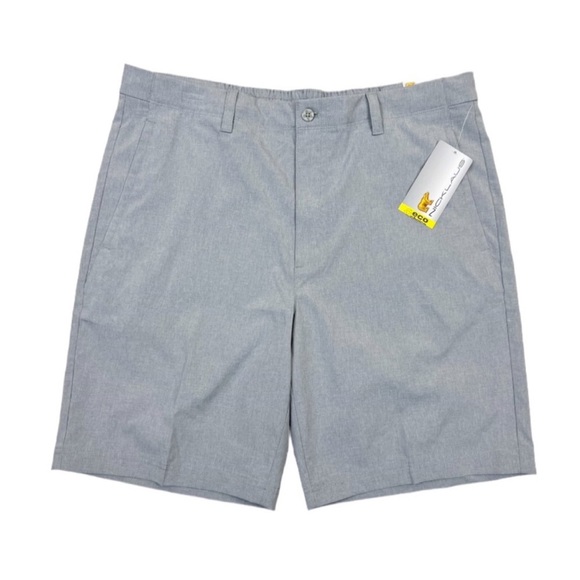 NWT Nicklaus Golf Shorts Heather Gray Elastic Drawstring Size 38 - Picture 4 of 8